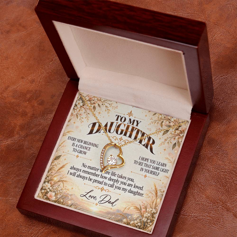 C491 - My Arms May Not Always Reach You But My Love Will Never Stop Holding You - Forever Love Necklace