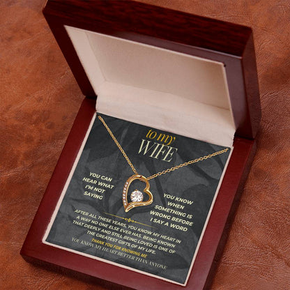 S159 - You’re The Person Who Knows My Heart – Forever Love Necklace From Husband