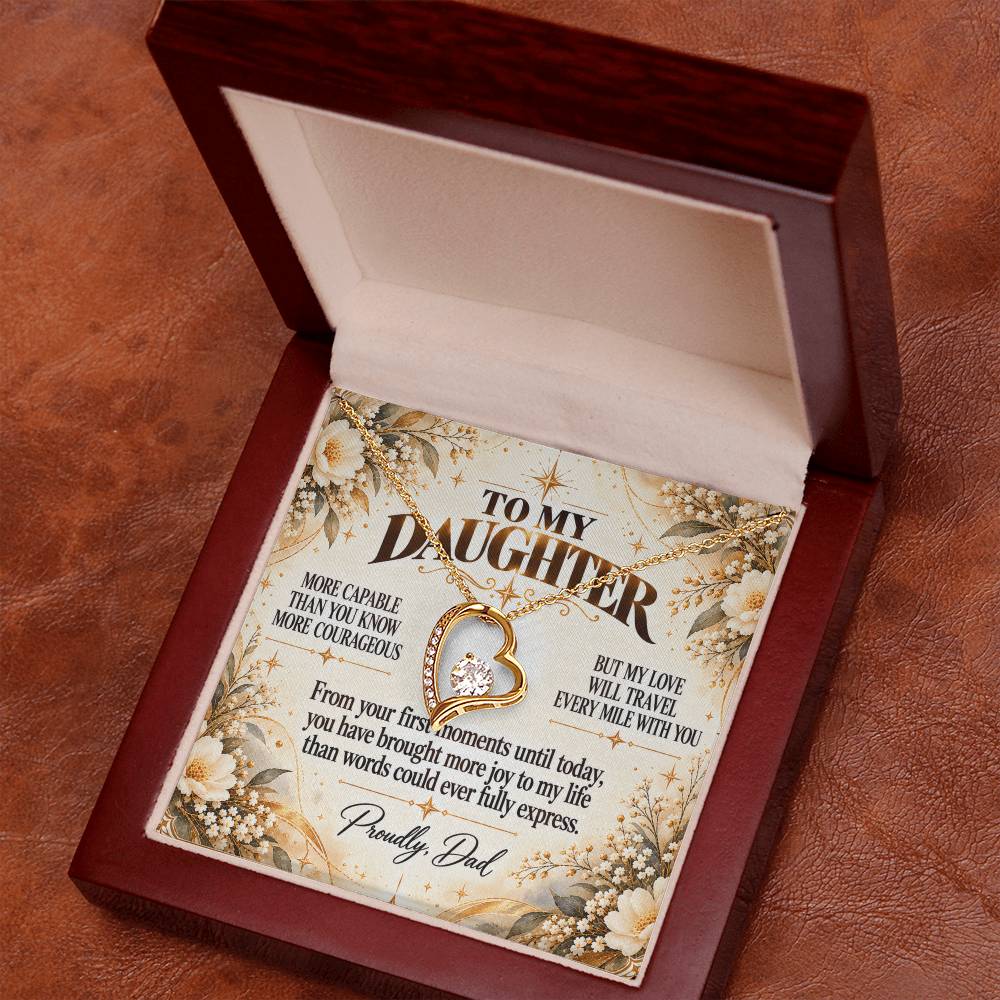 C342 - You Have A Heart Worth Protecting A Voice Worth Using And Dreams Worth Chasing - Forever Love Necklace