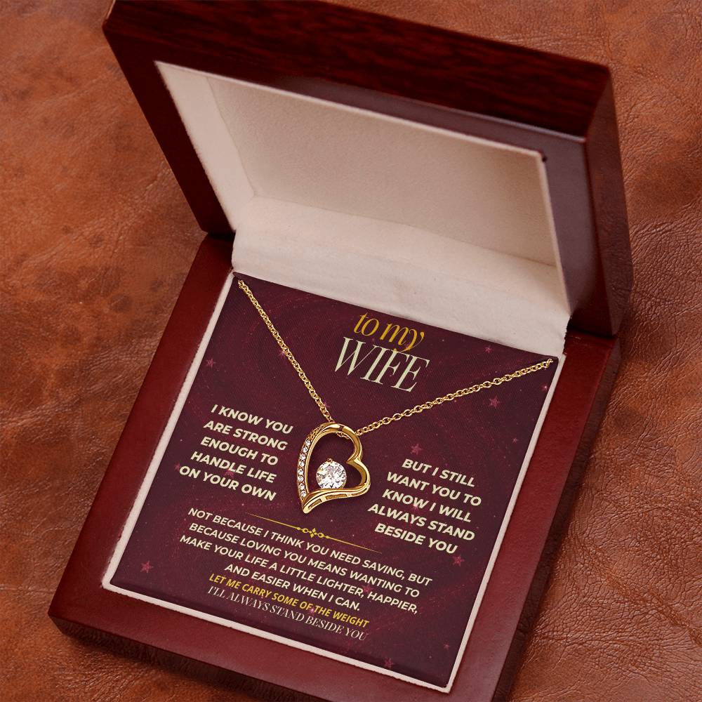 S171 - You Are The Woman I Want To Protect And Love – Forever Love Necklace From Husband