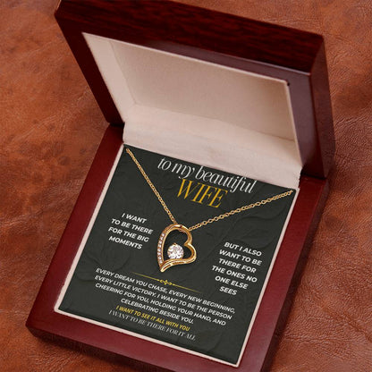 S192 - I Want To Be Beside You For Every Milestone – Forever Love Necklace From Husband