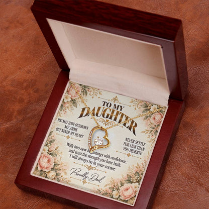 C454 - You Will Forever Be My Little Girl And One Of The Greatest Blessings Of My Life - Forever Love Necklace