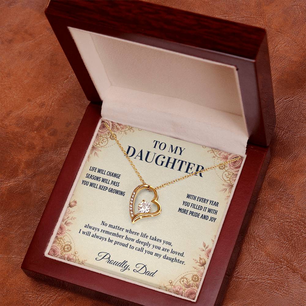C86 - Every Step You Take Into Your Future Carries A Lifetime Of My Love Behind You - Forever Love Necklace