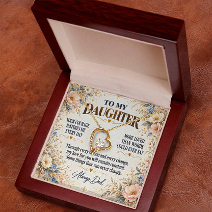 C298 - Your Story Is Only Beginning And I Will Always Be Proud To Watch You Write Every Chapter - Forever Love Necklace