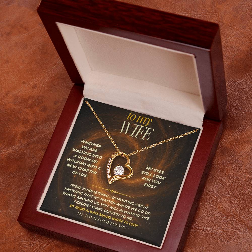 S144 - You’re Still The First Person I Look For – Forever Love Necklace From Husband