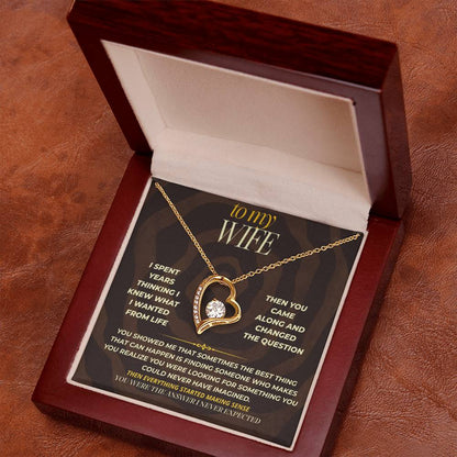 S165 - You Are The Answer I Never Knew I Needed – Forever Love Necklace From Husband