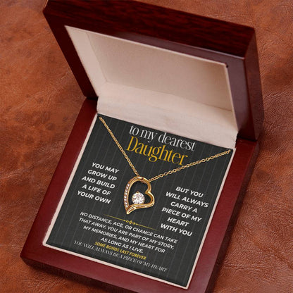 S260 - You Will Always Be A Piece Of My Heart – Forever Love Necklace From Dad