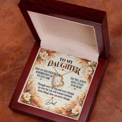C308 - When You Need Strength Remember You Come From A Love That Never Gives Up On You - Forever Love Necklace