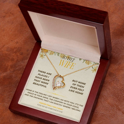 S123 - You Make My Heart Feel At Home – Forever Love Necklace From Husband