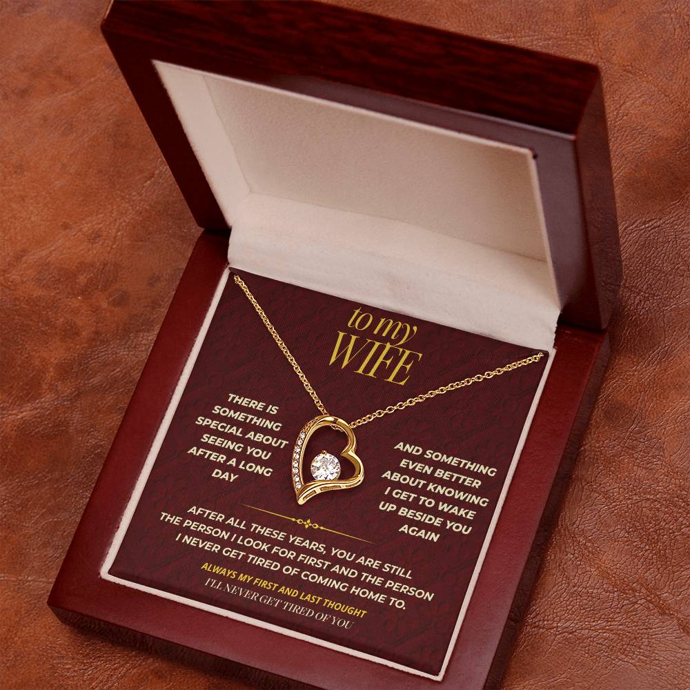 S114 - You Are My Favorite Hello And Goodbye – Forever Love Necklace From Husband
