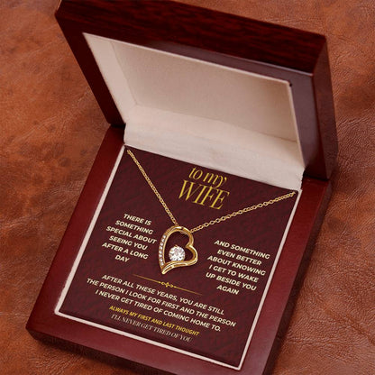 S114 - You Are My Favorite Hello And Goodbye – Forever Love Necklace From Husband