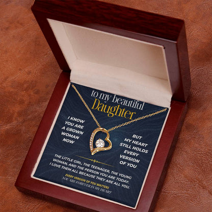 S270 - You Are The Little Girl I Carry In My Heart – Forever Love Necklace From Dad