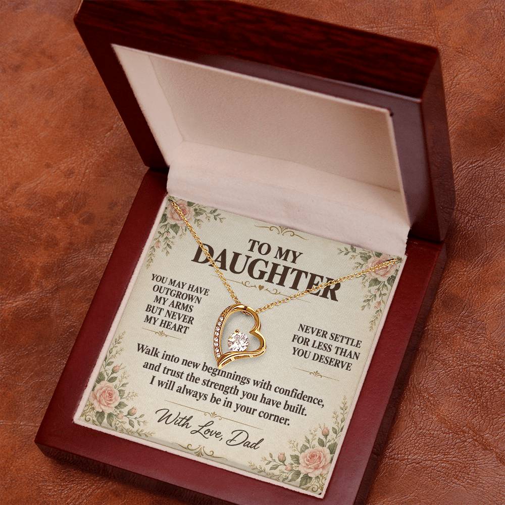 C129 - Your Life Is Yours To Create And I Will Always Be Proud Of The Woman You Become - Forever Love Necklace