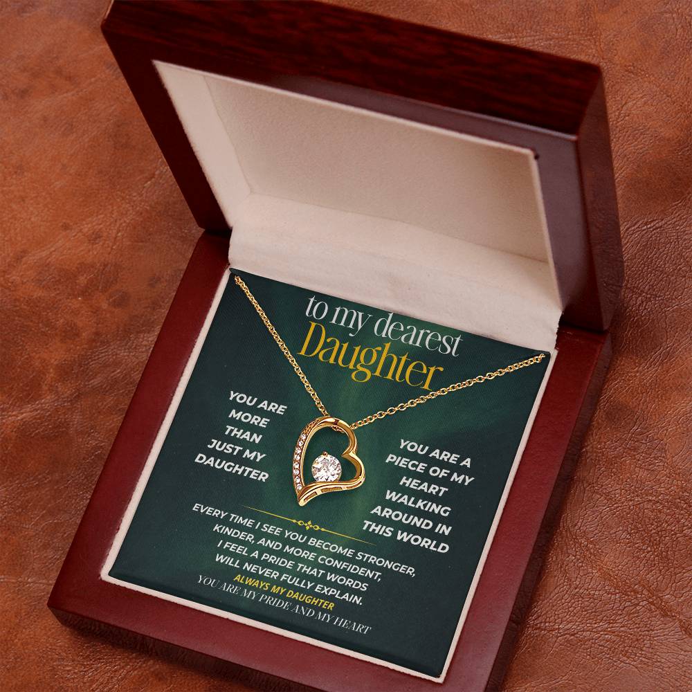 S247 - You Are My Daughter, My Pride, My Heart – Forever Love Necklace From Dad
