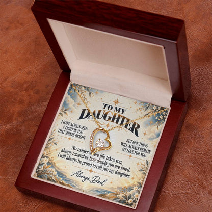 C346 - When Life Asks You To Be Strong Remember You Have Always Been Stronger Than You Know - Forever Love Necklace