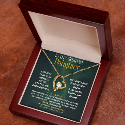 S248 - I’ll Be Your Dad No Matter How Far You Go – Forever Love Necklace From Dad