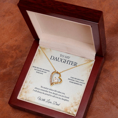 C81 - Let Your Heart Be Brave Your Dreams Be Big And Your Love For Yourself Be Strong - Forever Love Necklace