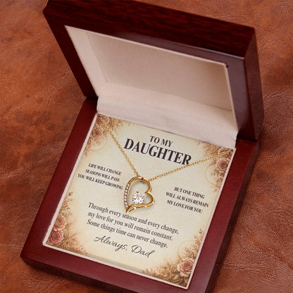 C11 - Life May Change Around You But My Love For You Will Always Remain Constant - Forever Love Necklace