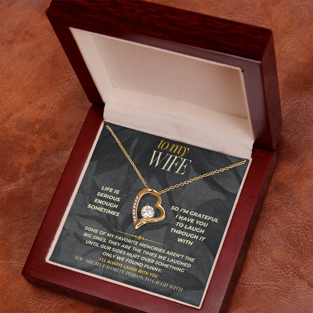S154 - You’re The One I Want To Laugh With – Forever Love Necklace From Husband