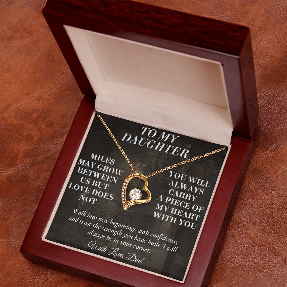 C194 - The Love Between A Father And Daughter Becomes A Legacy That Lives Beyond Every Season - Forever Love Necklace