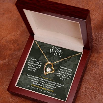 S76 - I’d Choose You Again And Again – Forever Love Necklace From Husband