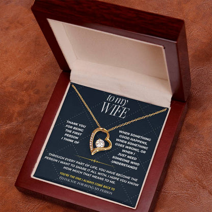 S104 - Thank You For Being My Person – Forever Love Necklace From Husband