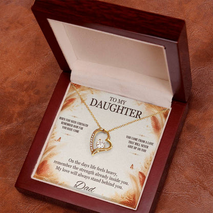 C8 - When You Need Strength Remember You Come From A Love That Never Gives Up On You - Forever Love Necklace