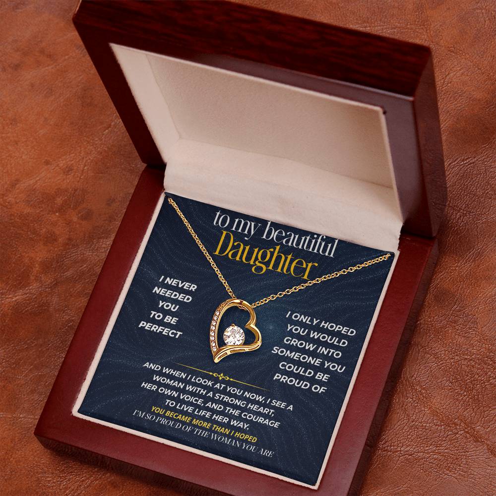 S276 - You Are The Woman I Always Hoped You’d Become – Forever Love Necklace From Dad