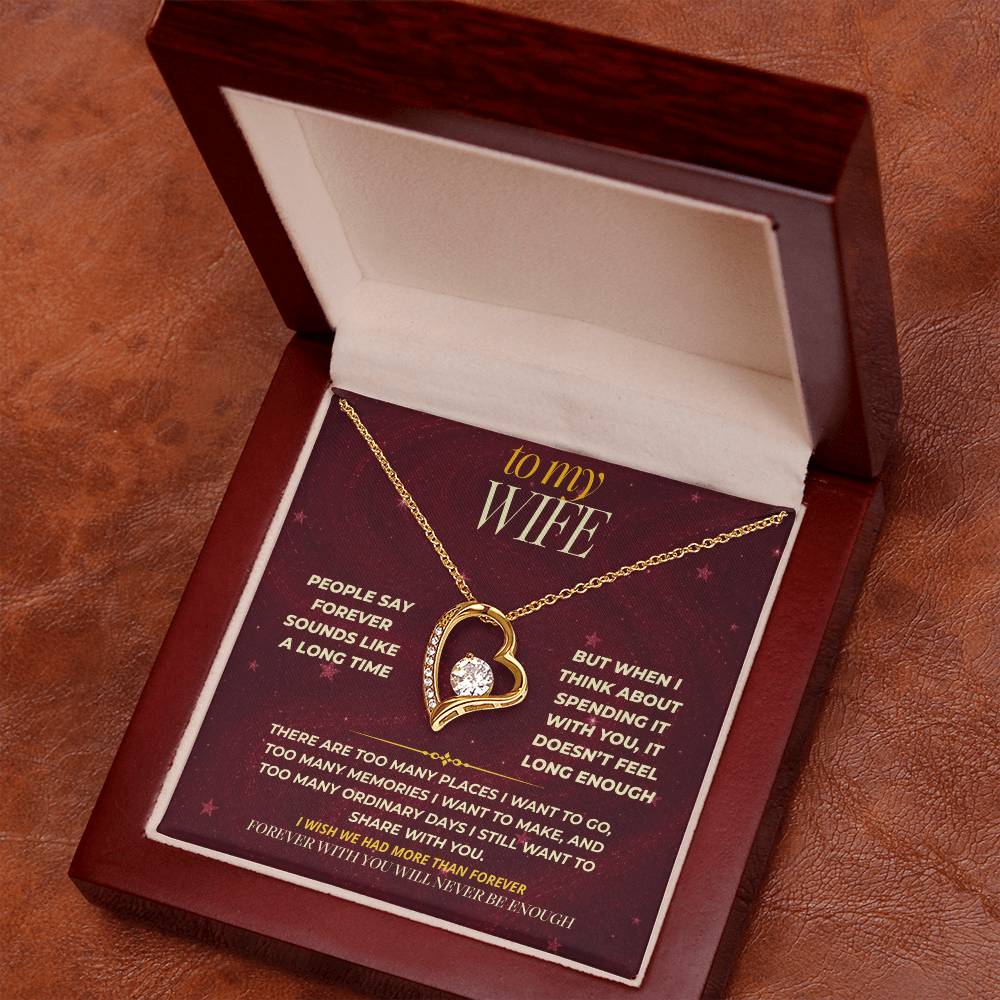 S172 - You’re The Reason Forever Doesn’t Feel Long Enough – Forever Love Necklace From Husband