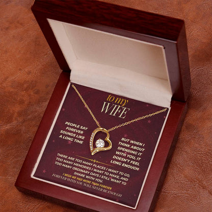 S172 - You’re The Reason Forever Doesn’t Feel Long Enough – Forever Love Necklace From Husband