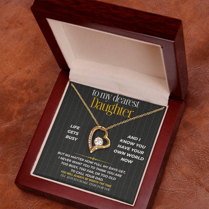 S263 - I’ll Always Make Time For You – Forever Love Necklace From Dad