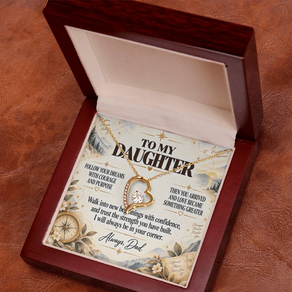 C234 - When You Feel Lost Remember The Love That Raised You Will Always Help Guide You Home - Forever Love Necklace