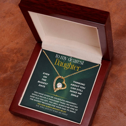 S245 - You Are My Forever Reason To Smile – Forever Love Necklace From Dad