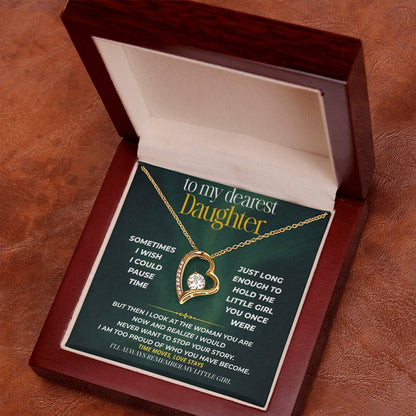 S244 - I’ll Always Remember The Little Girl You Were – Forever Love Necklace From Dad