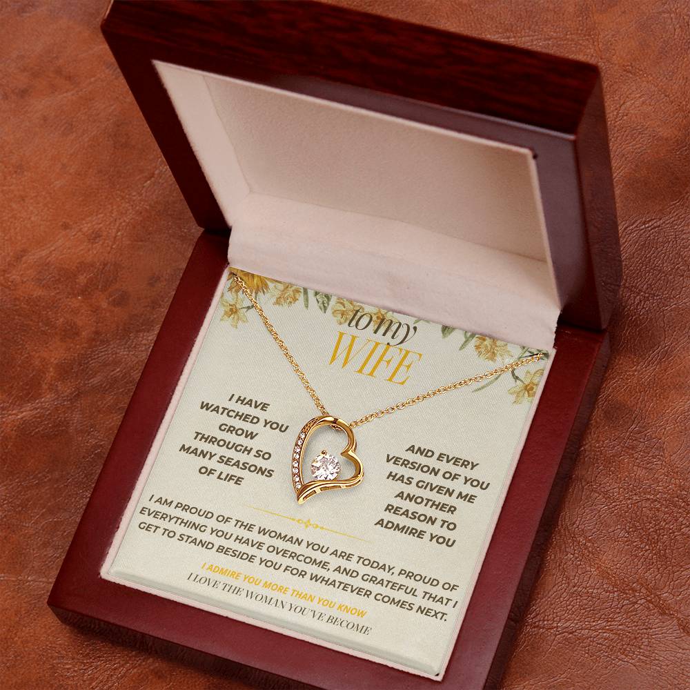 S129 - I Love The Woman You’ve Become – Forever Love Necklace From Husband