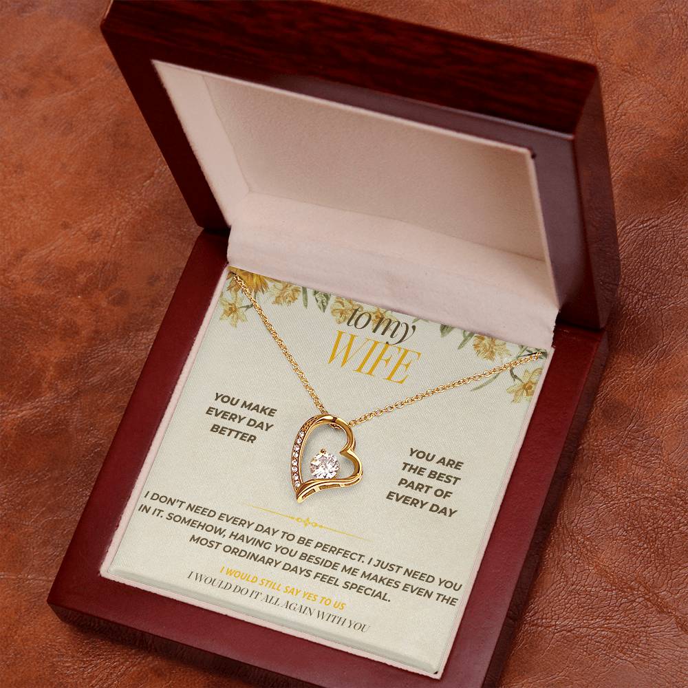 S121 - You Are The Best Part Of Every Day – Forever Love Necklace From Husband