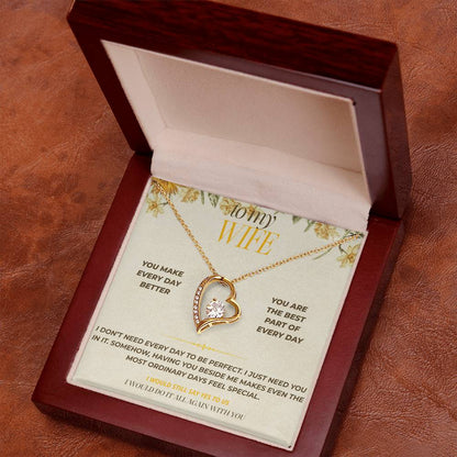 S121 - You Are The Best Part Of Every Day – Forever Love Necklace From Husband