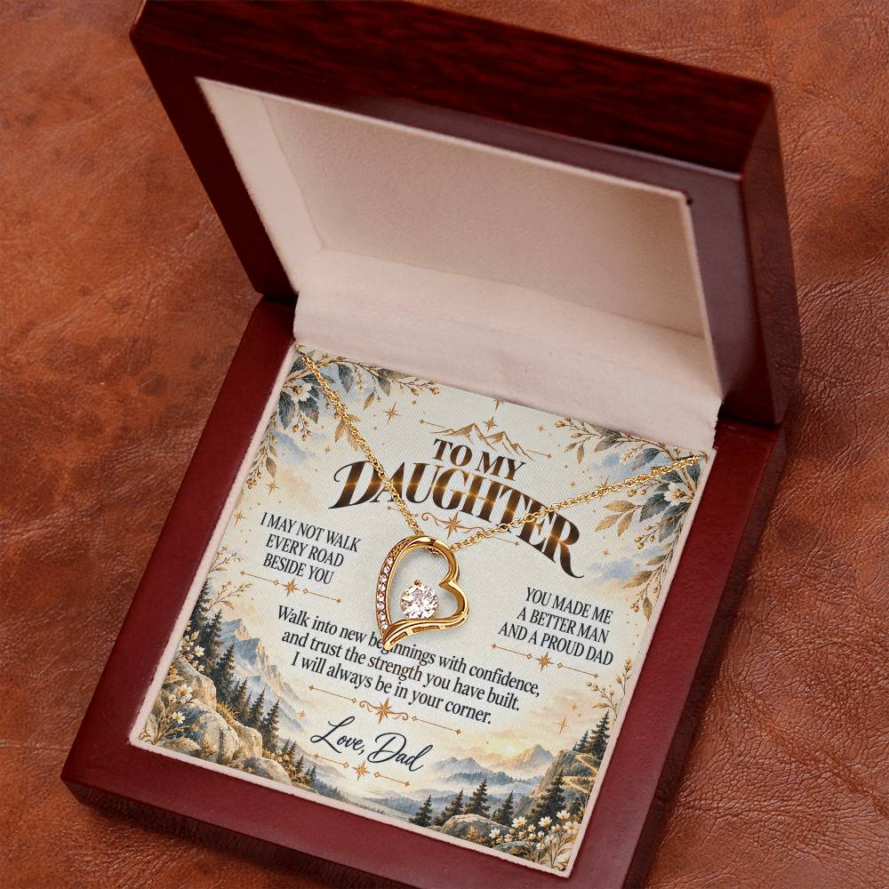 C499 - The Greatest Gift Life Gave Me Was The Chance To Love You As Your Dad - Forever Love Necklace