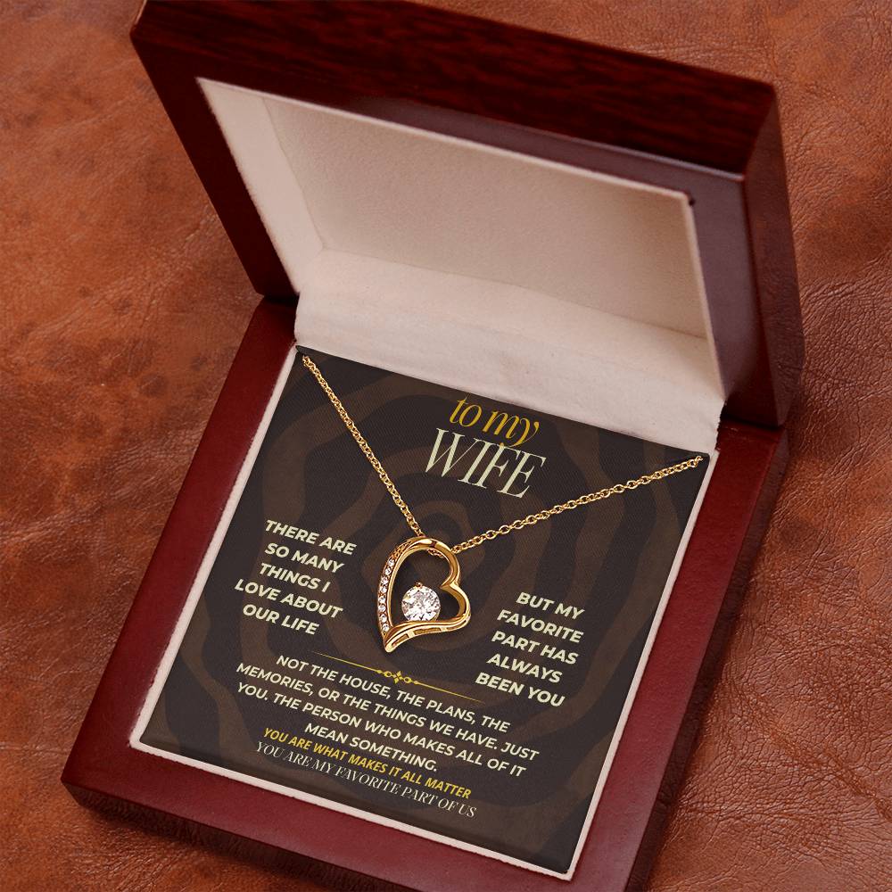 S163 - You Are My Favorite Part Of Us – Forever Love Necklace From Husband