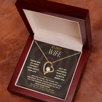 S163 - You Are My Favorite Part Of Us – Forever Love Necklace From Husband