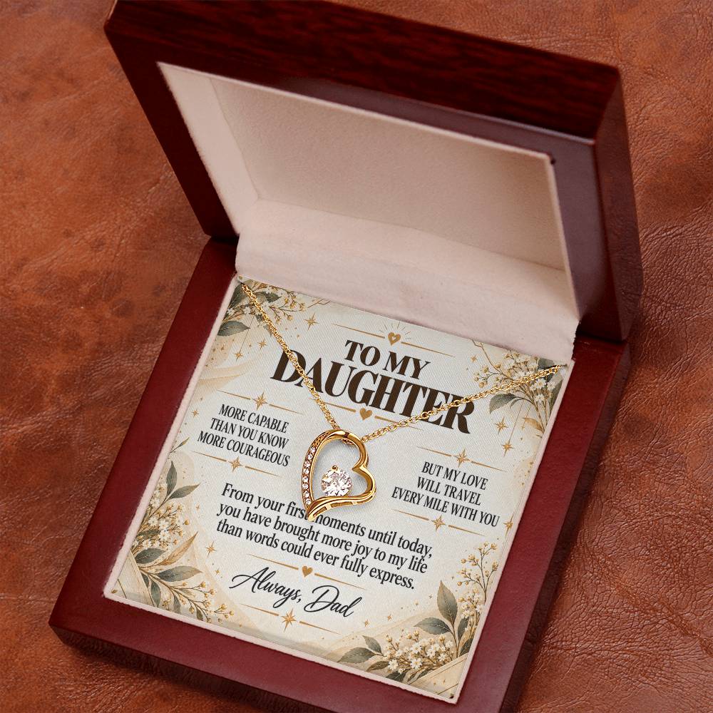 C242 - You Have A Heart Worth Protecting A Voice Worth Using And Dreams Worth Chasing - Forever Love Necklace