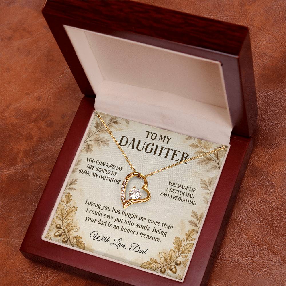 C20 - You Made Me A Better Man Simply By Giving Me The Honor Of Being Your Dad - Forever Love Necklace
