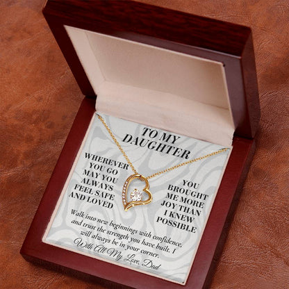 C189 - May You Always Choose The Life That Makes Your Heart Feel Free Brave And Fully Alive - Forever Love Necklace