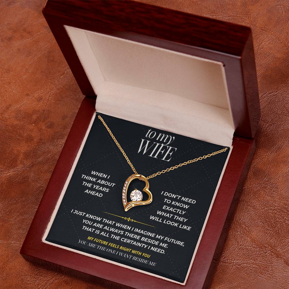 S96 - You’re The One I Want Beside Me – Forever Love Necklace From Husband