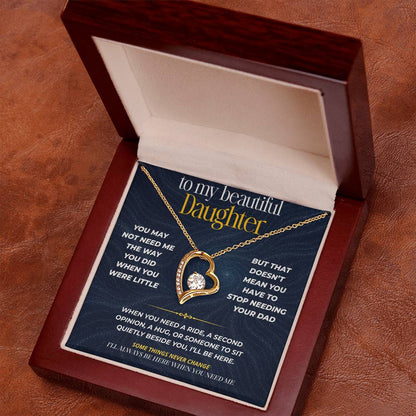 S271 - I’ll Always Be There When You Need A Dad – Forever Love Necklace From Dad