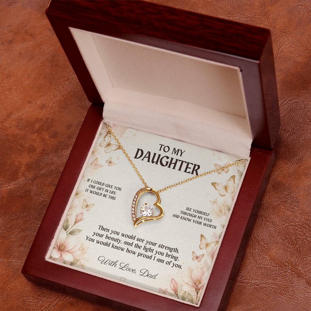 C3 - If I Could Give You One Gift It Would Be To See Yourself Through My Eyes - Forever Love Necklace