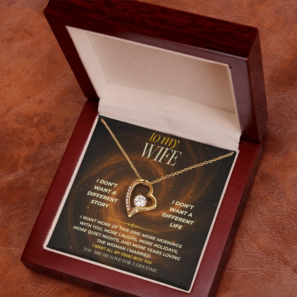 S148 - You Are The Love I Want For The Rest Of My Life – Forever Love Necklace From Husband