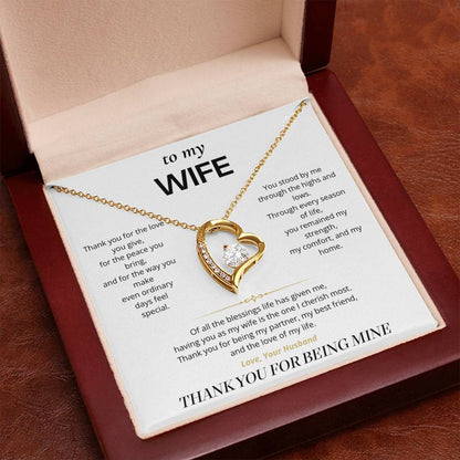 S2 - Thank You For Being Mine – Forever Love Necklace From Husband