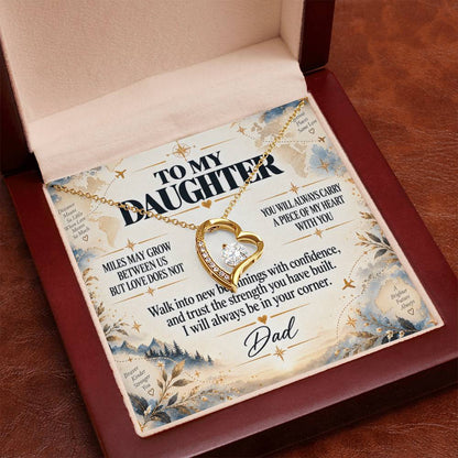 C244 - The Love Between A Father And Daughter Becomes A Legacy That Lives Beyond Every Season - Forever Love Necklace