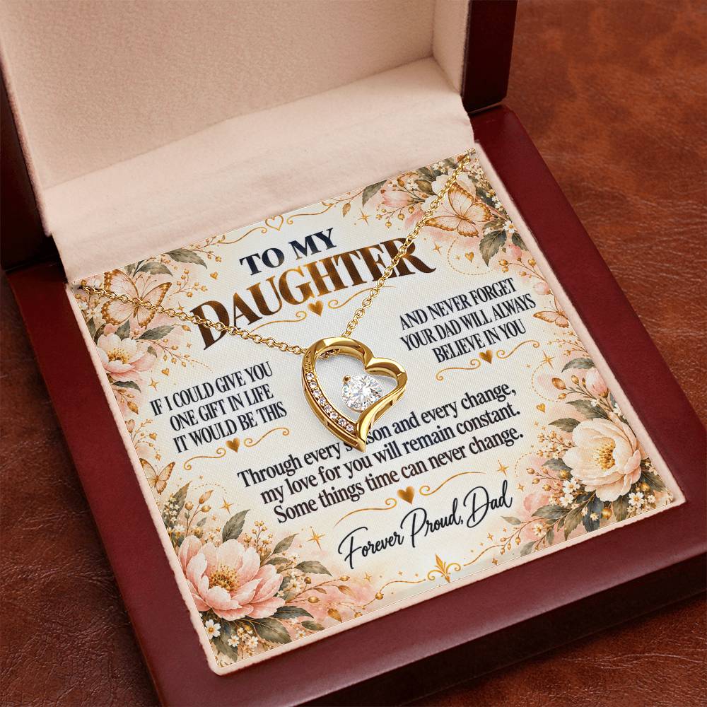 C303 - If I Could Give You One Gift It Would Be To See Yourself Through My Eyes - Forever Love Necklace